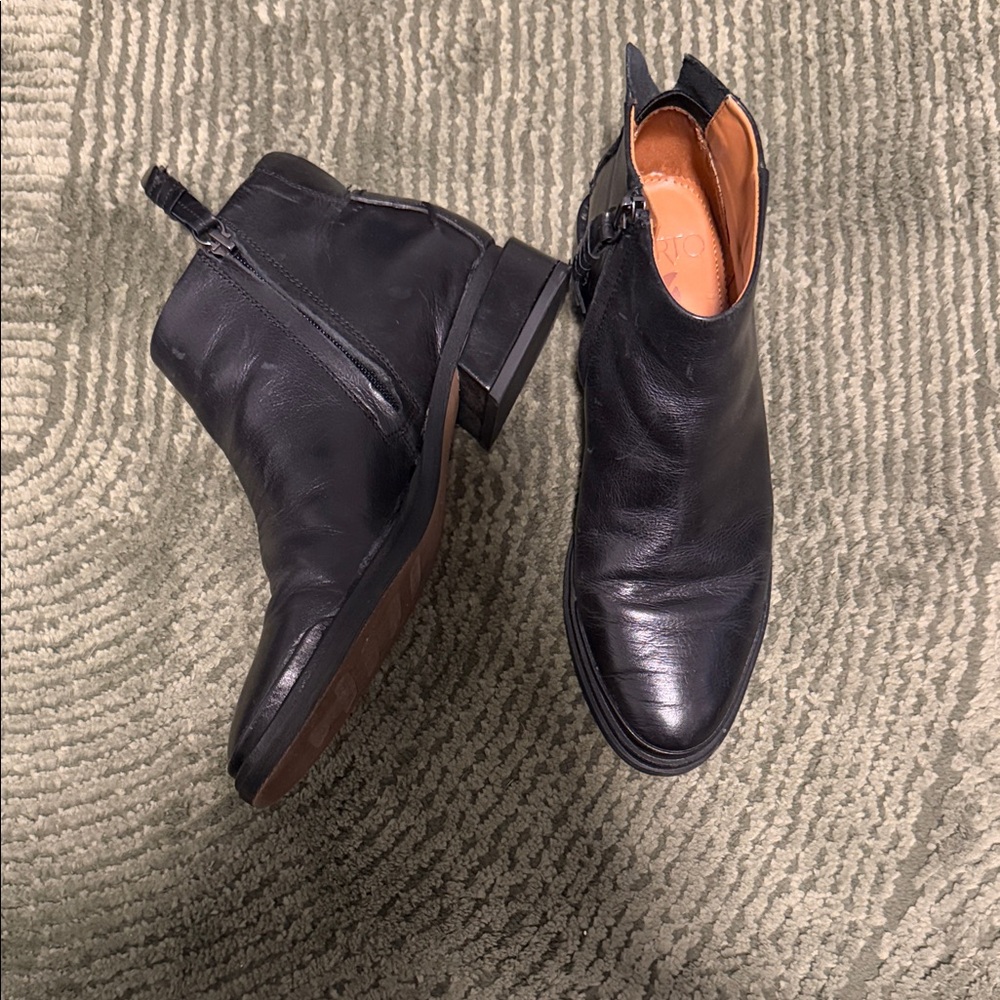 Franco Sarto Black Ankle Boots
